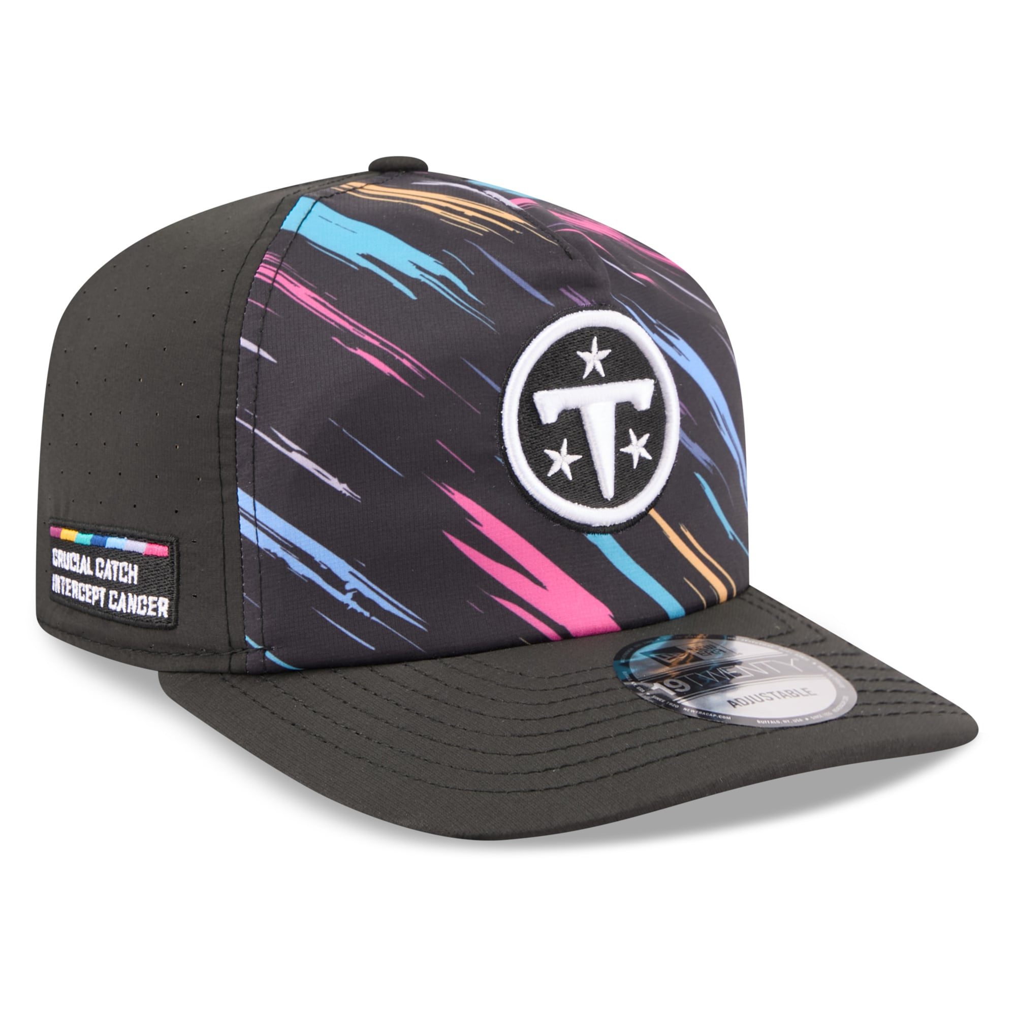 Men's New Era Black Tennessee Titans 2026 NFL Crucial Catch 19TWENTY Adjustable Hat