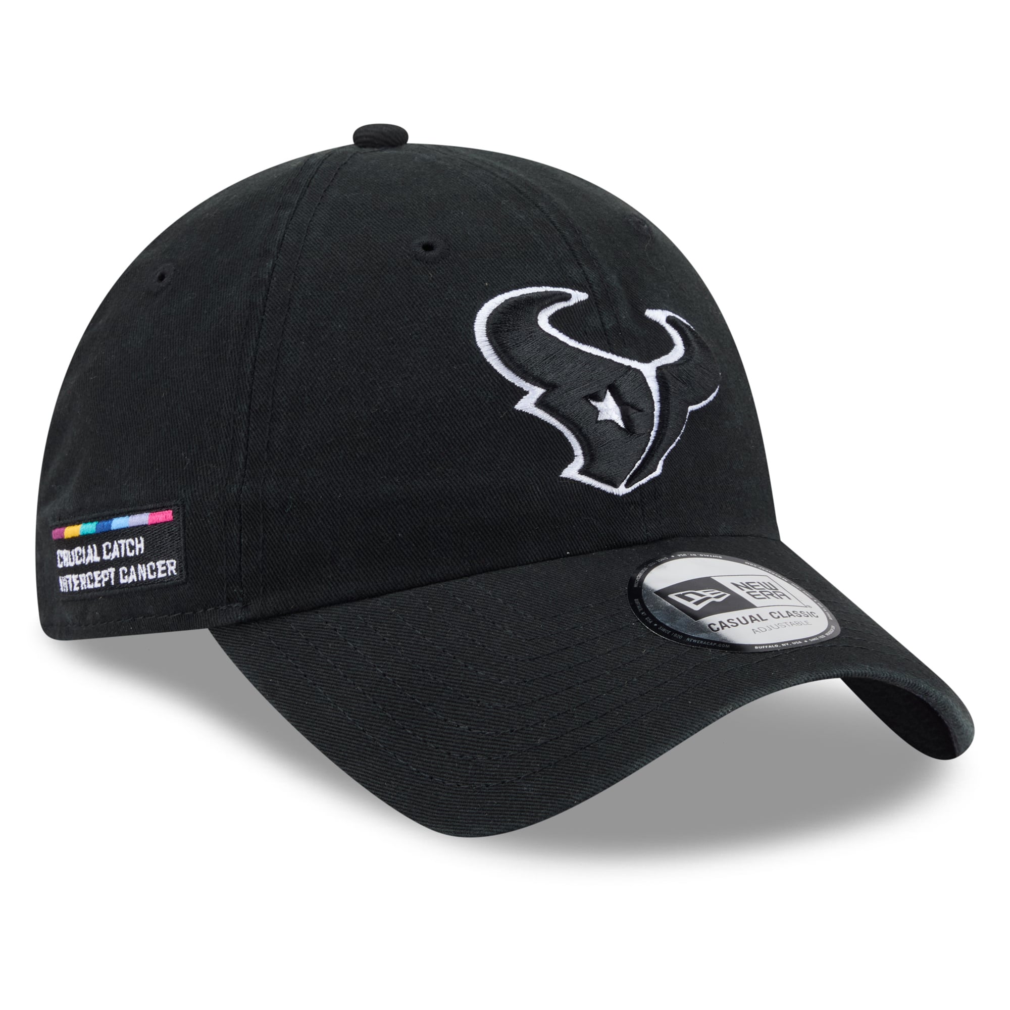 Men's New Era Black Houston Texans 2026 NFL Crucial Catch Casual Classic Adjustable Hat