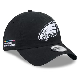 Men's New Era Black Philadelphia Eagles 2026 NFL Crucial Catch Casual Classic Adjustable Hat