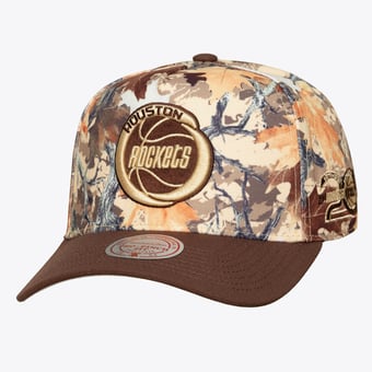 Unisex Mitchell & Ness Camo Houston Rockets Leaf Camo Pro Adjustable Hat