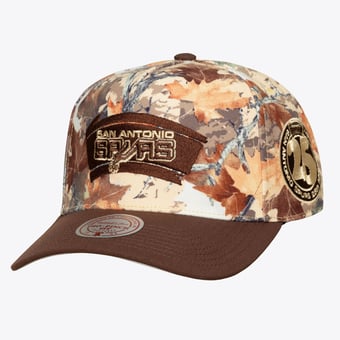 Unisex Mitchell & Ness Camo San Antonio Spurs Leaf Camo Pro Adjustable Hat