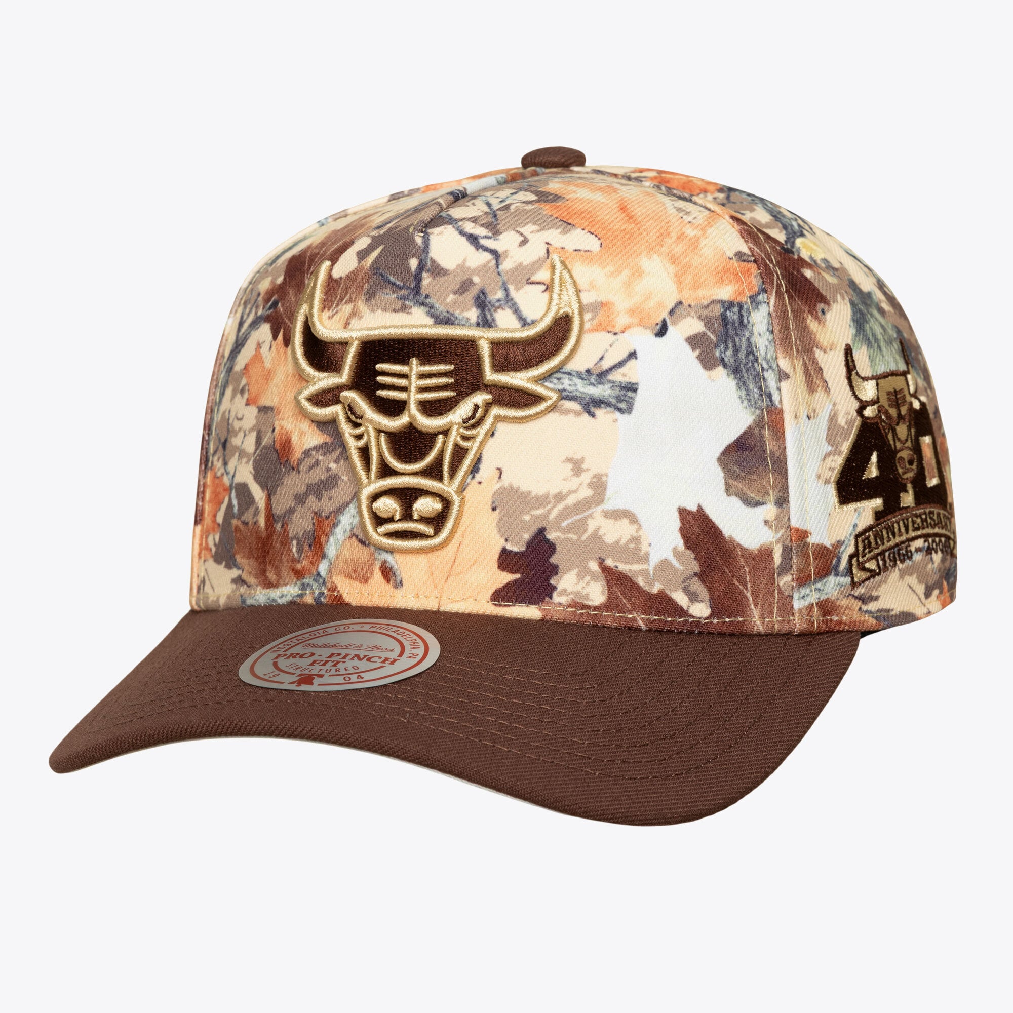 Unisex Mitchell & Ness Camo Chicago Bulls Leaf Camo Pro Adjustable Hat