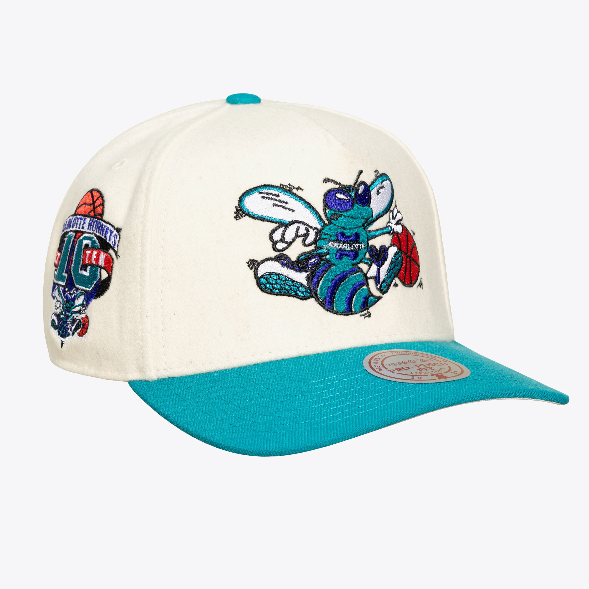 Unisex Mitchell & Ness Cream Charlotte Hornets Cream Team Pro Adjustable Hat Unisex Mitchell & Ness Cream Charlotte Hornets Cream Team Pro Adjustable Hat