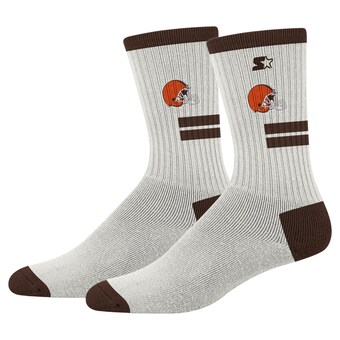 Unisex Starter  Cream Cleveland Browns Premiere Cushioned Crew Socks