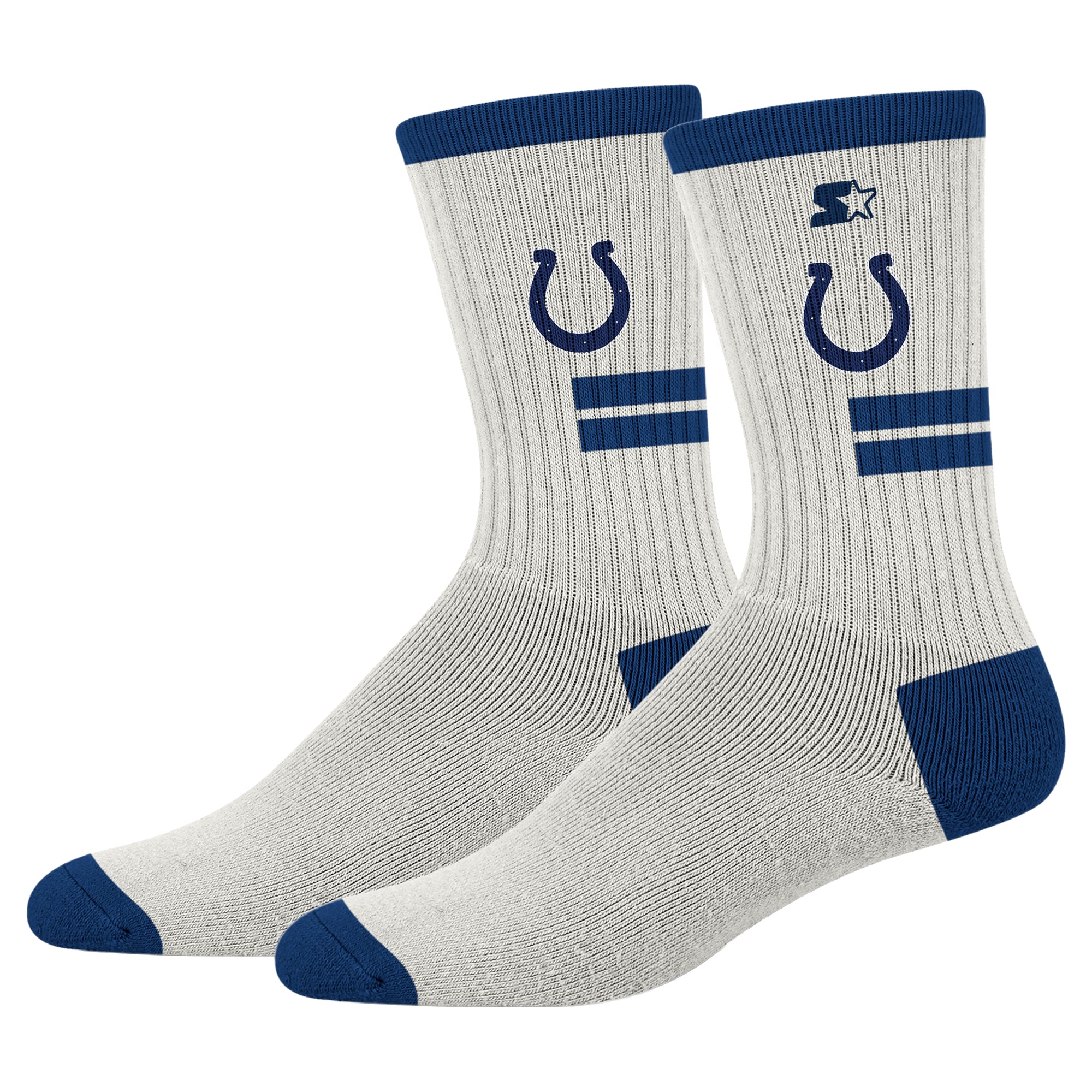Unisex Starter  Cream Indianapolis Colts Premiere Cushioned Crew Socks