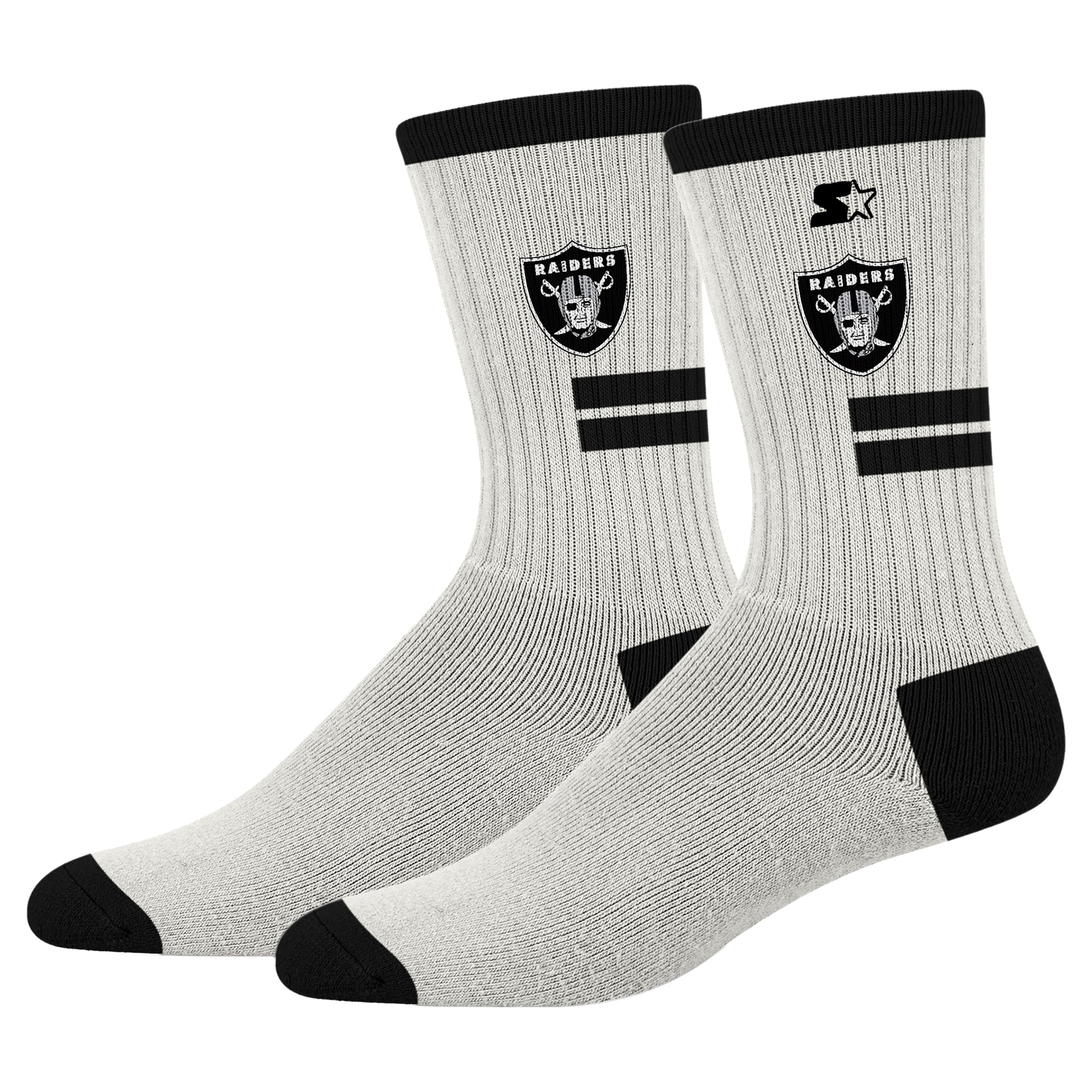 Unisex PRO Compression  Cream Las Vegas Raiders Premiere Cushioned Crew Socks