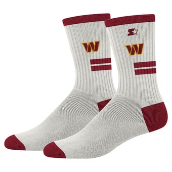 Unisex Starter  Cream Washington Commanders Premiere Cushioned Crew Socks
