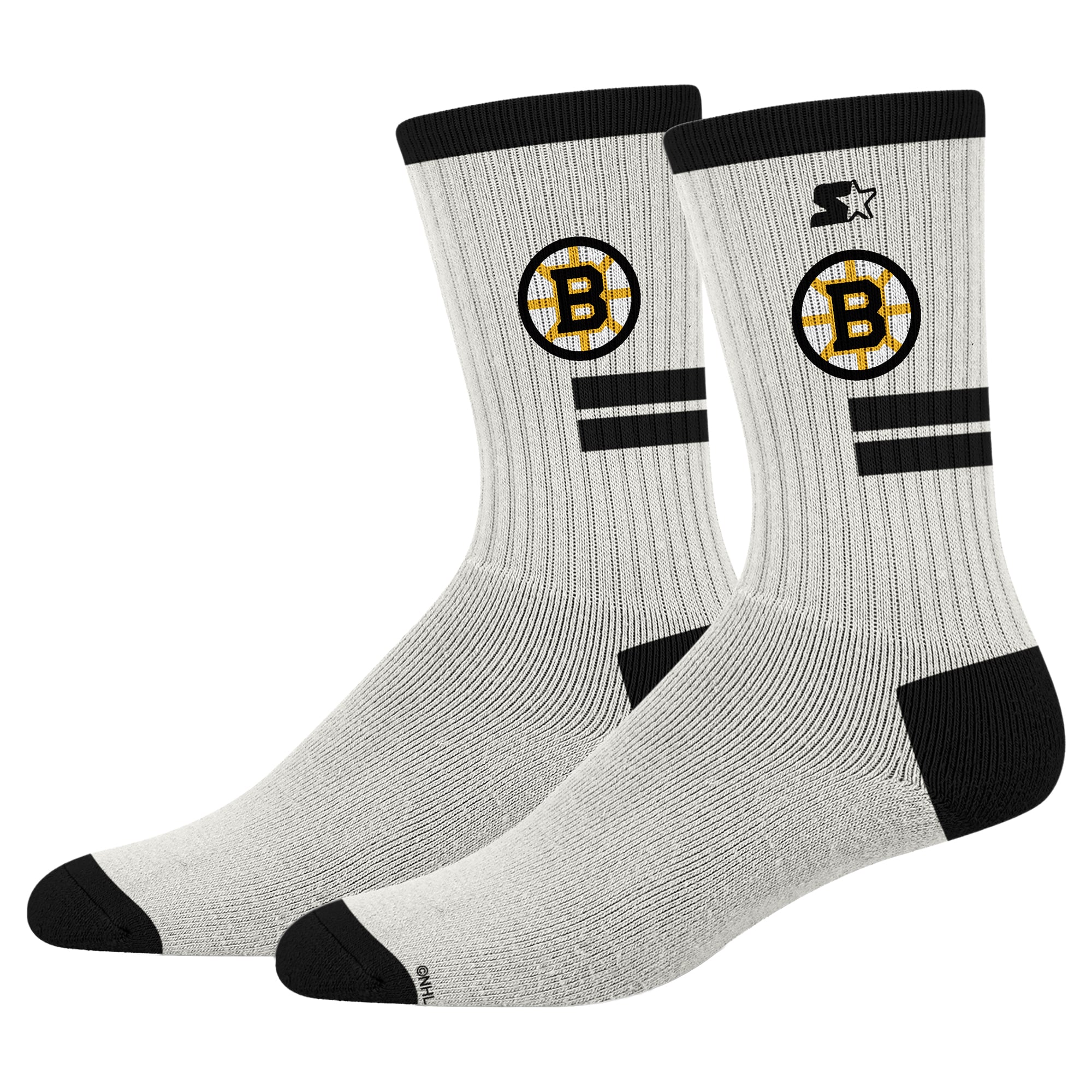 Unisex Starter  Cream Boston Bruins Premiere Cushioned Crew Socks