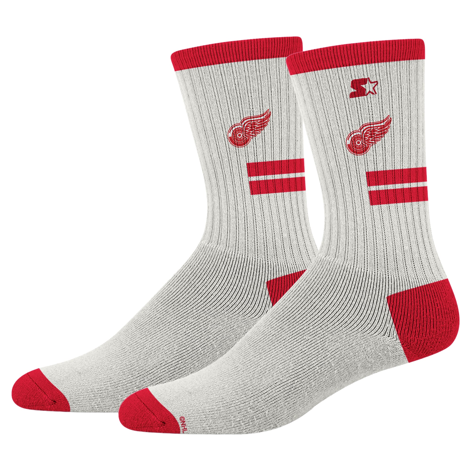 Unisex Starter  Cream Detroit Red Wings Premiere Cushioned Crew Socks