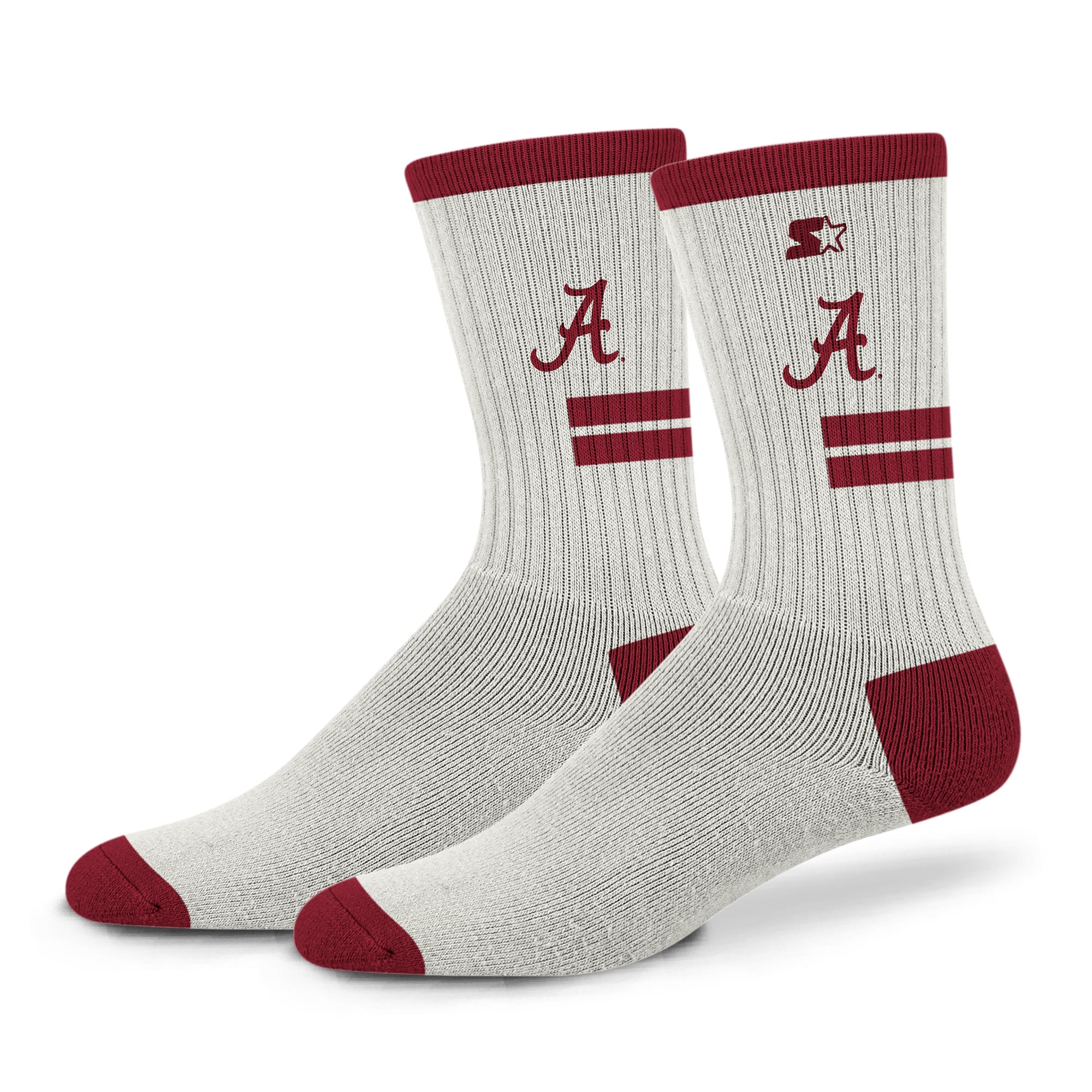 Unisex Starter  Cream Alabama Crimson Tide Premiere Cushioned Crew Socks