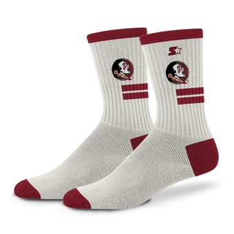 Unisex Starter  Cream Florida State Seminoles Premiere Cushioned Crew Socks