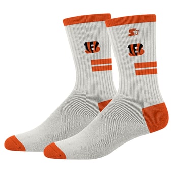 Unisex Starter  Cream Cincinnati Bengals Premiere Cushioned Crew Socks