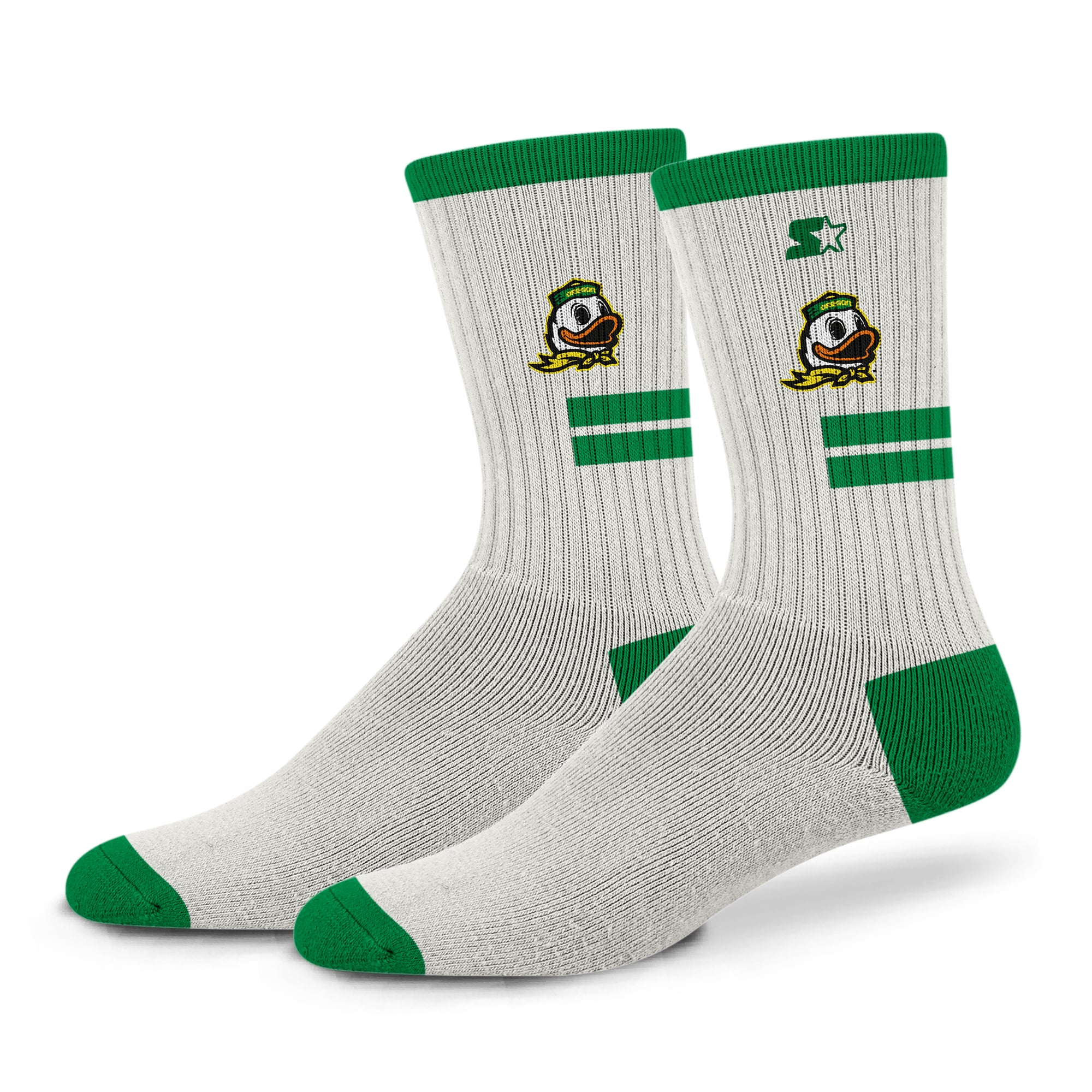 Unisex Starter  Cream Oregon Ducks Premiere Cushioned Crew Socks