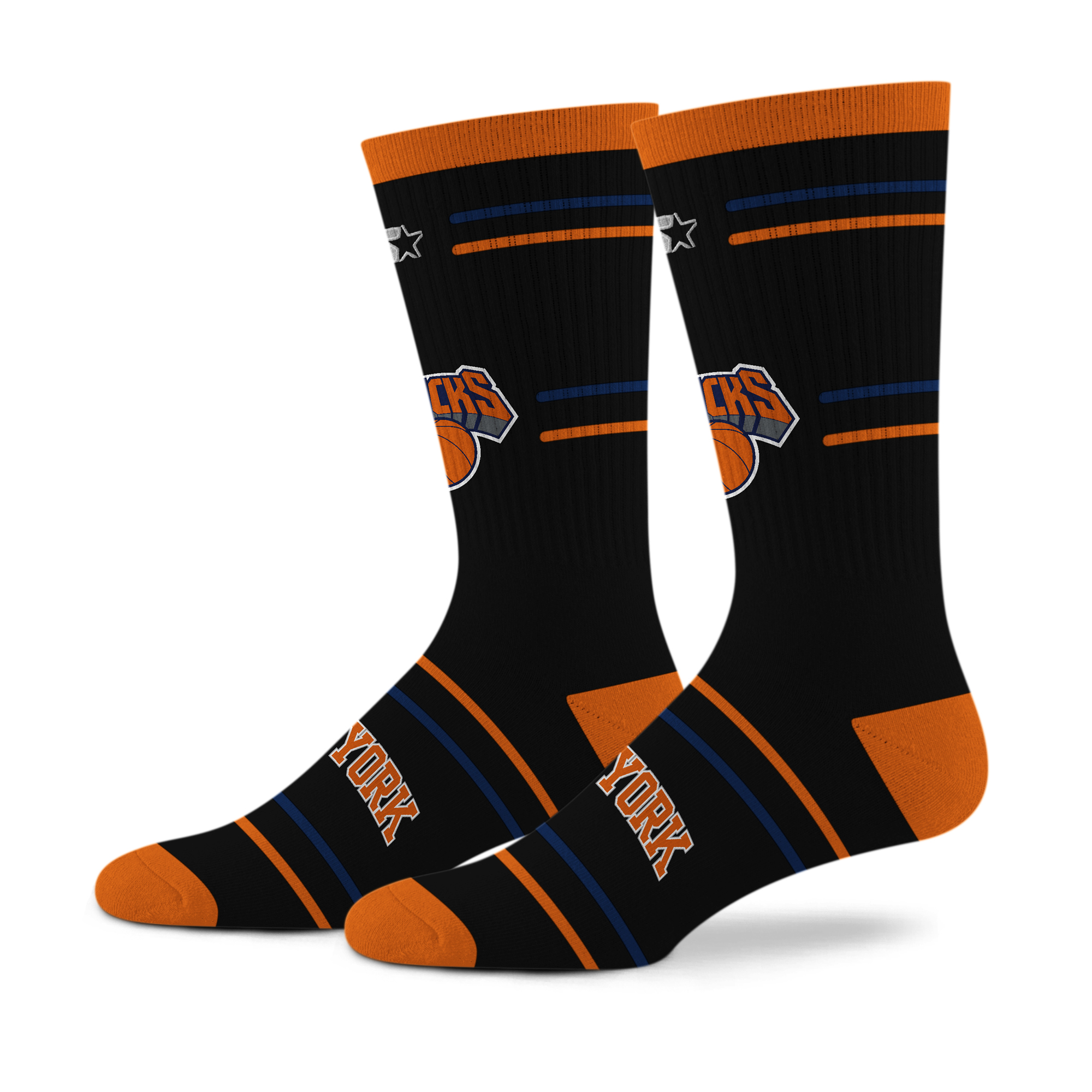 Starter Black New York Knicks Signify Cushioned Crew Socks