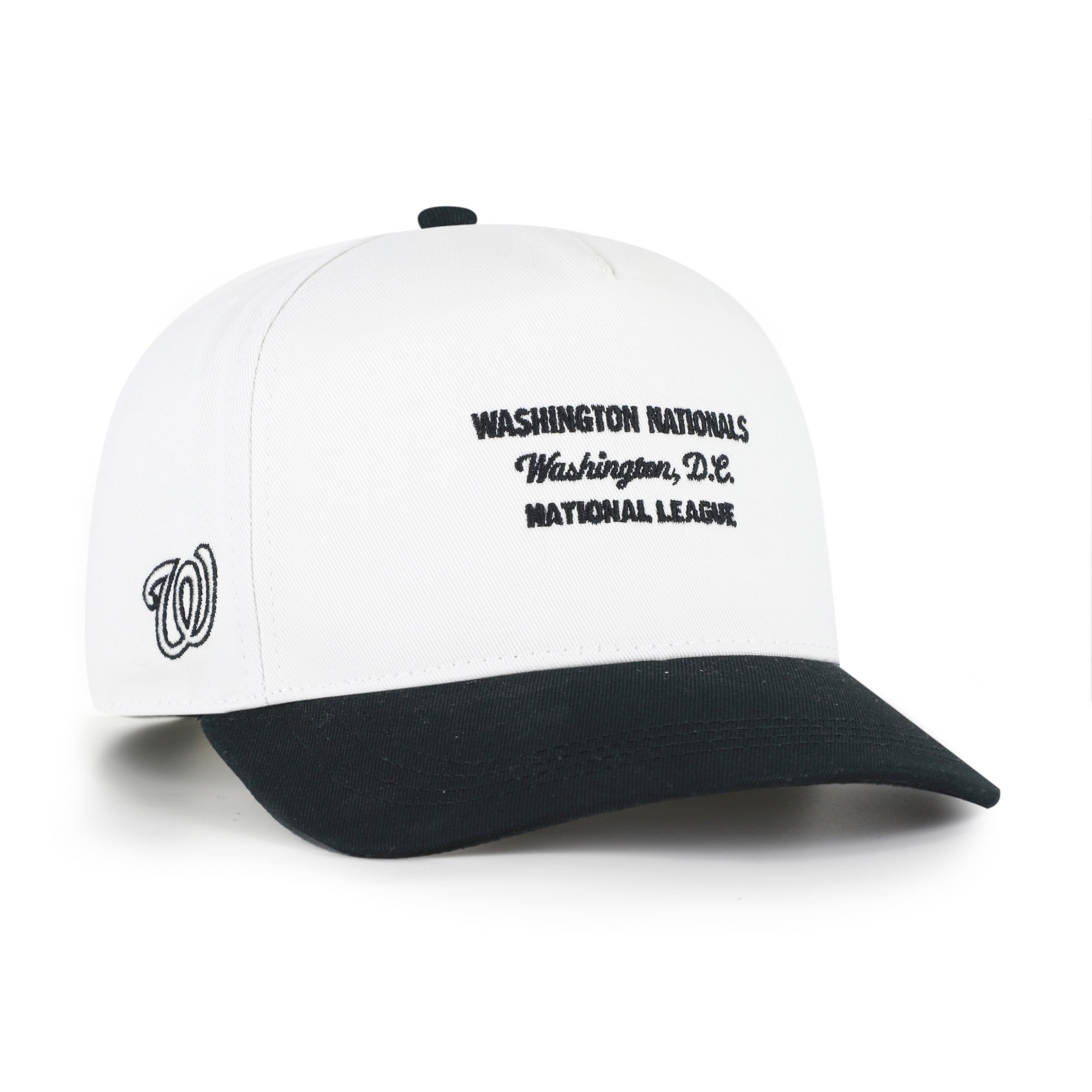 Men's '47 White/Black Washington Nationals Contemporary Two-Tone Hitch Adjustable Hat