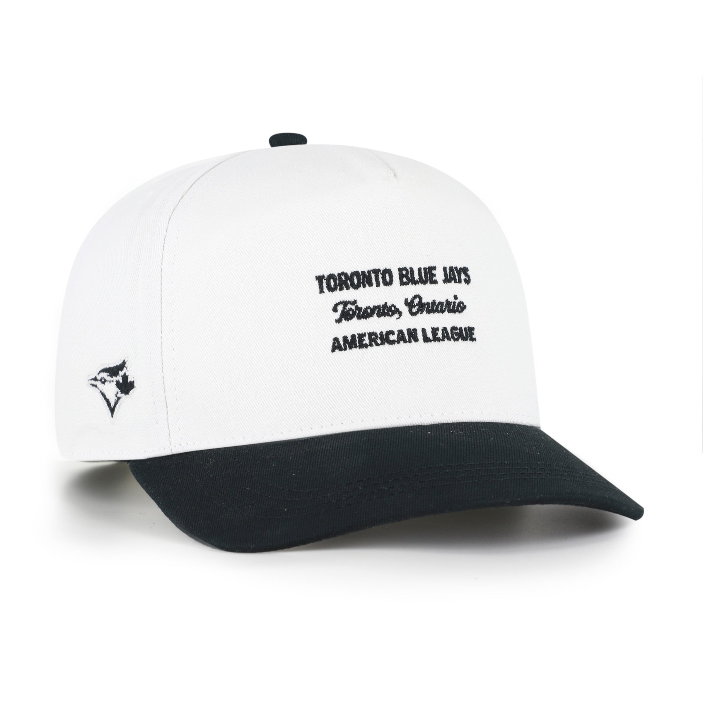 Men's '47 White/Black Toronto Blue Jays Contemporary Two-Tone Hitch Adjustable Hat