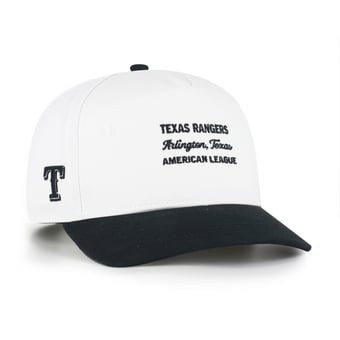 Men's '47 White/Black Texas Rangers Contemporary Two-Tone Hitch Adjustable Hat