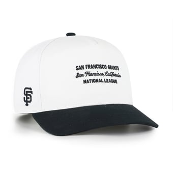 Men's '47 White/Black San Francisco Giants Contemporary Two-Tone Hitch Adjustable Hat