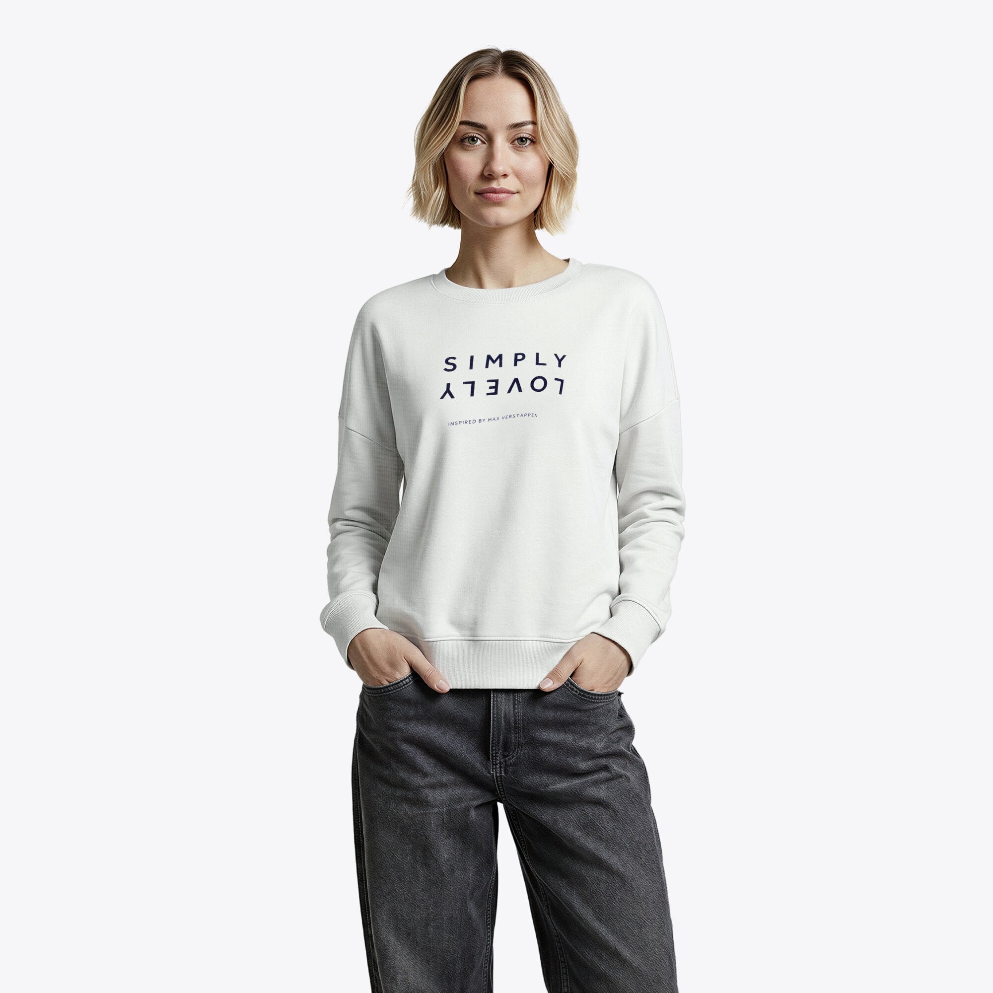 MV Simply Lovely Crew Sweatshirt - Grey - Womens