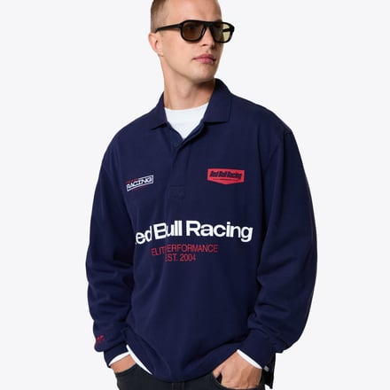 Oracle Red Bull Racing Pepe Jeans Long Sleeve Polo - Navy