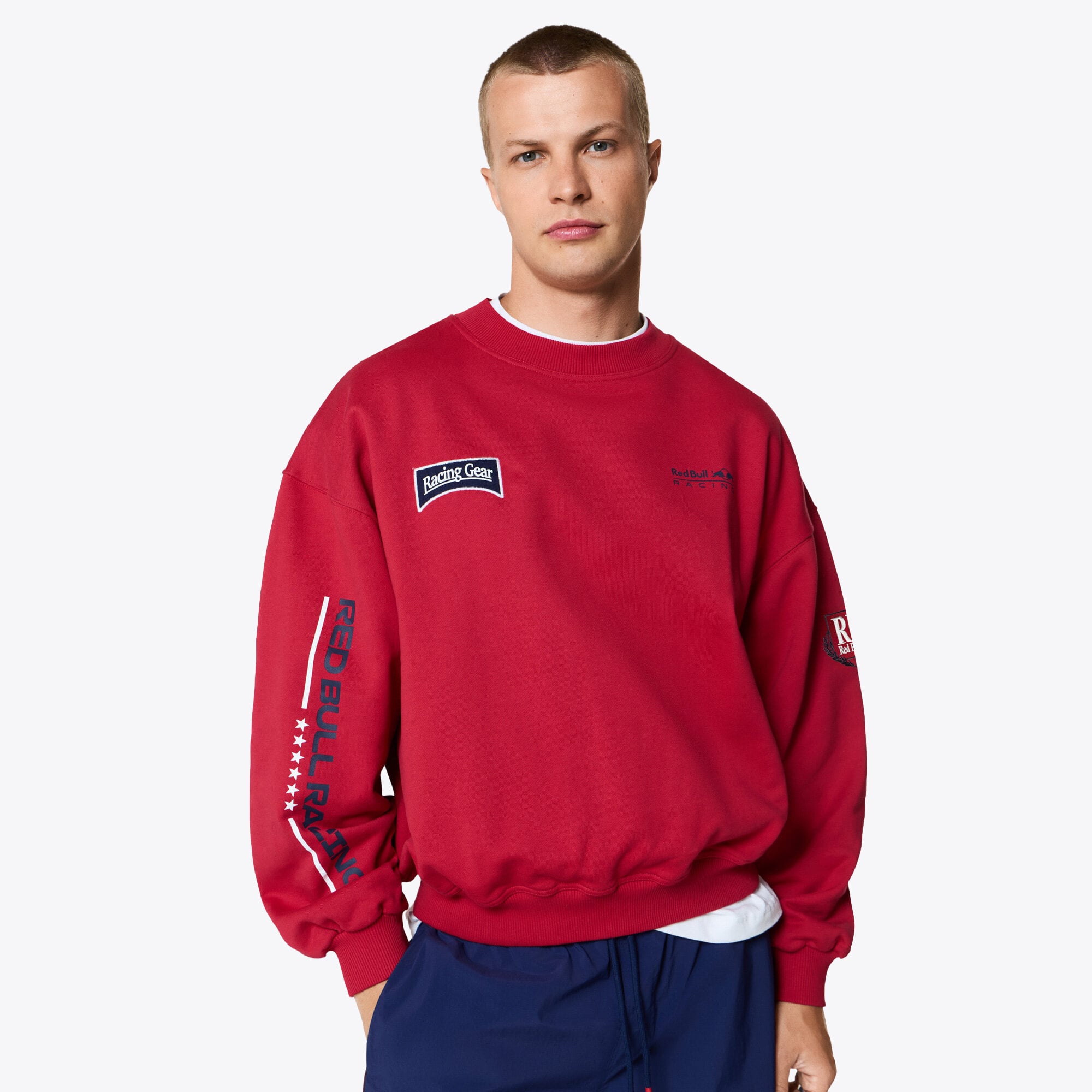 Sudadera con capucha Oracle Red Bull Racing Pepe Jeans Speed ​​Crew - Roja