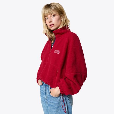 Oracle Red Bull Racing Pepe Jeans Half Zip Fleece - Red - Womens