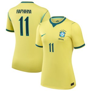 Maillot Domicile Stadium Brésil Nike 2026 - Femme avec flocage Raphinha 11, vue 2