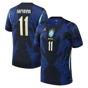Maillot Extérieur Stadium Brésil Jordan 2026 avec flocage Raphinha 11, vue 1