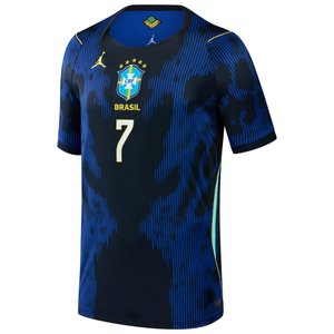 Maillot Extérieur Stadium Brésil Jordan 2026 - Enfant avec flocage Vini Jr. 7, vue 3