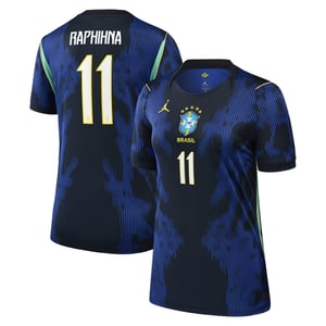 Maillot Extérieur Stadium Brésil Jordan 2026 - Femme avec flocage Raphinha 11, vue 2