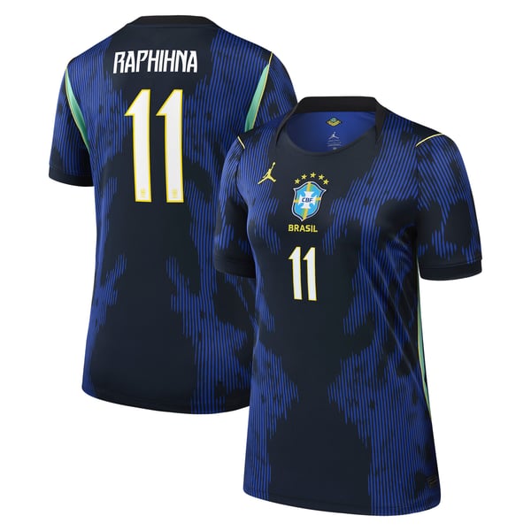 Maillot Extérieur Stadium Brésil Jordan 2026 - Femme avec flocage Raphinha 11