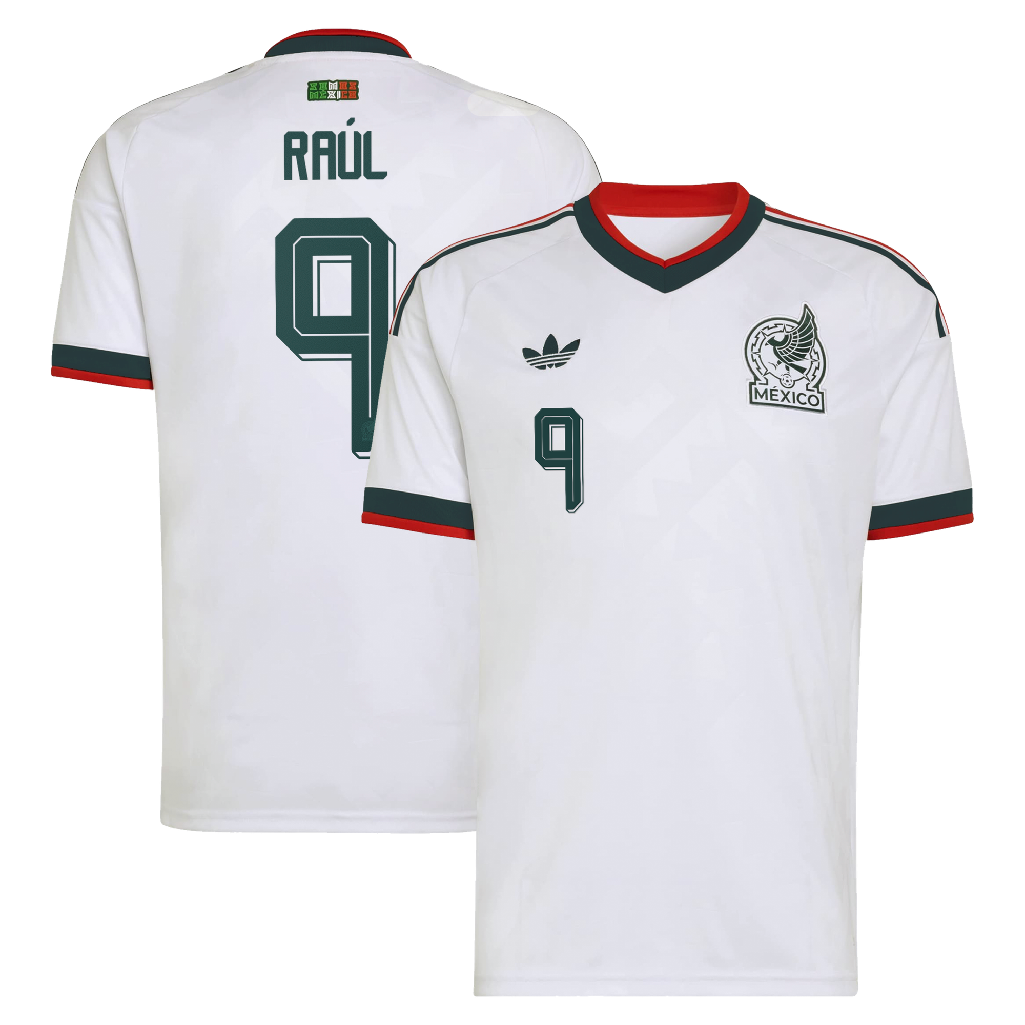 Maillot Extérieur Mexique adidas 2026 avec flocage Raúl 9