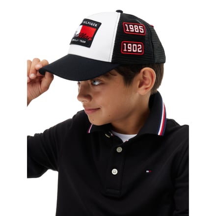 Cadillac Tommy Hilfiger Flag Trucker Cap - Black