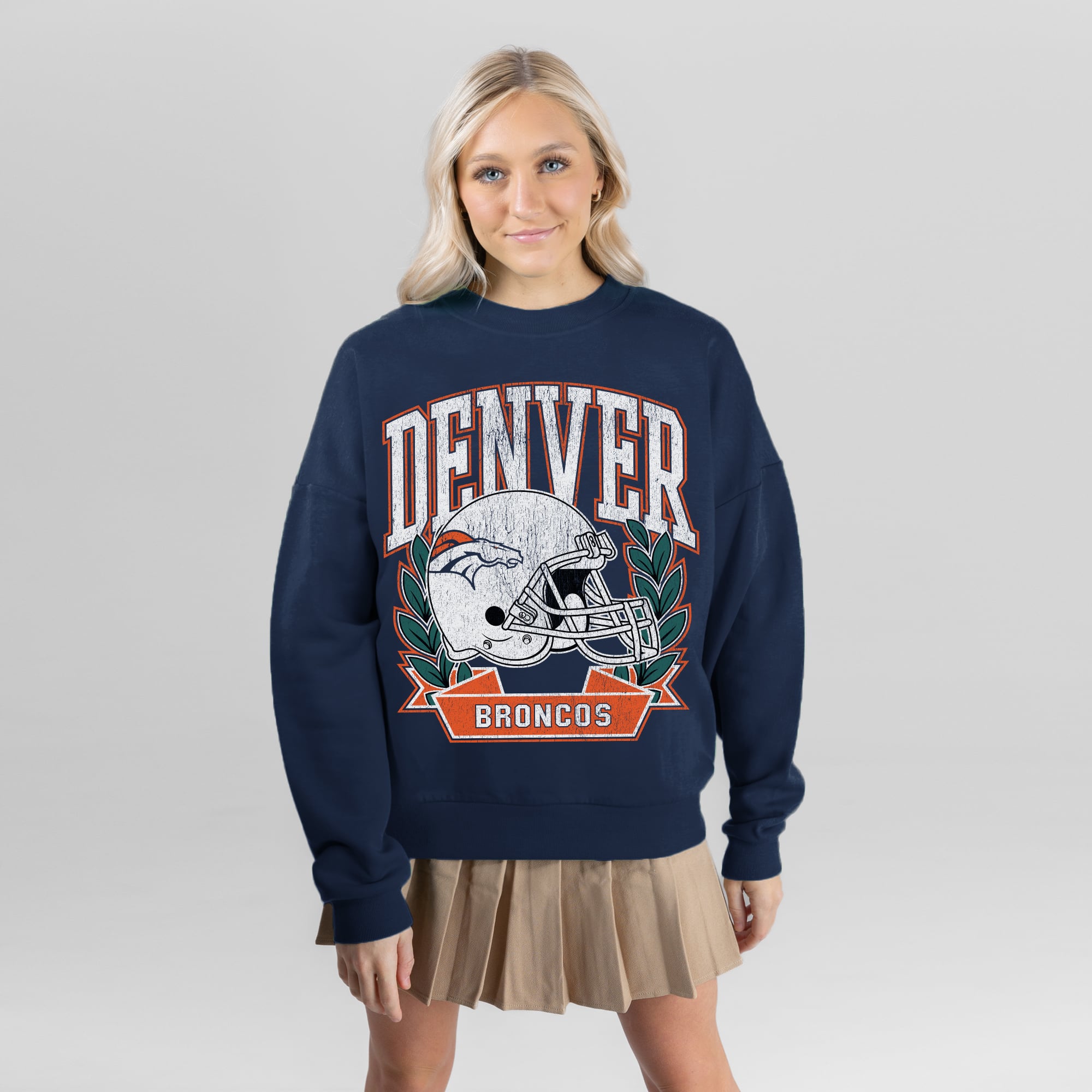 Women’s Gameday Couture Navy Denver Broncos Classic Archives Premium Fleece Sweatshirt Women’s Gameday Couture Navy Denver Broncos Classic Archives Premium Fleece Sweatshirt