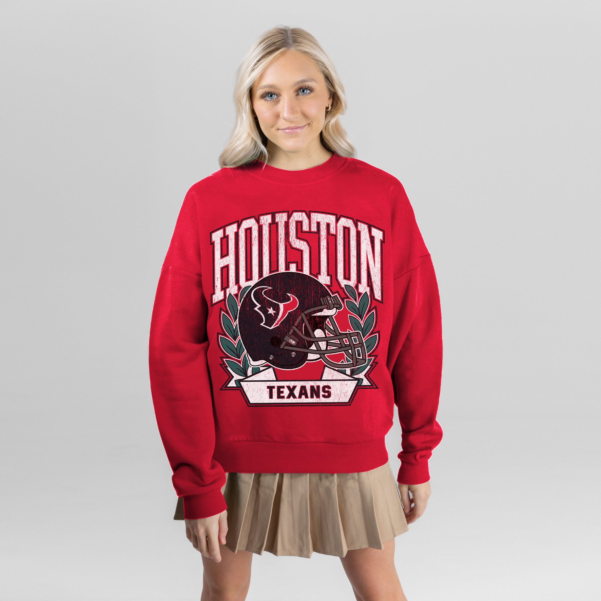 Women’s Gameday Couture Red Houston Texans Classic Archives Premium Fleece Sweatshirt Women’s Gameday Couture Red Houston Texans Classic Archives Premium Fleece Sweatshirt