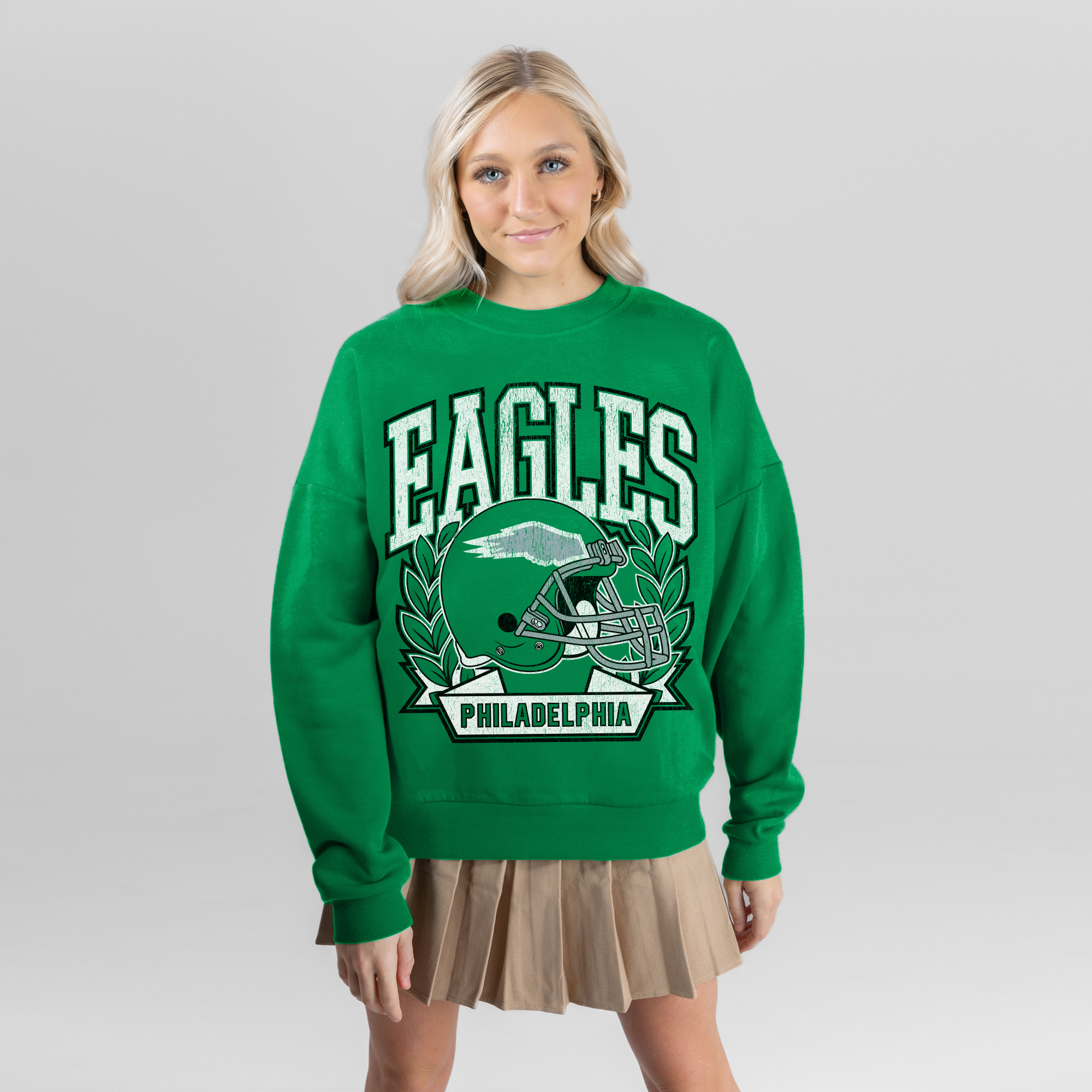 Gameday Couture Women's Kelly Green Philadelphia Eagles Classic Archives Premium Fleece Sweatshirt - Kelly Green