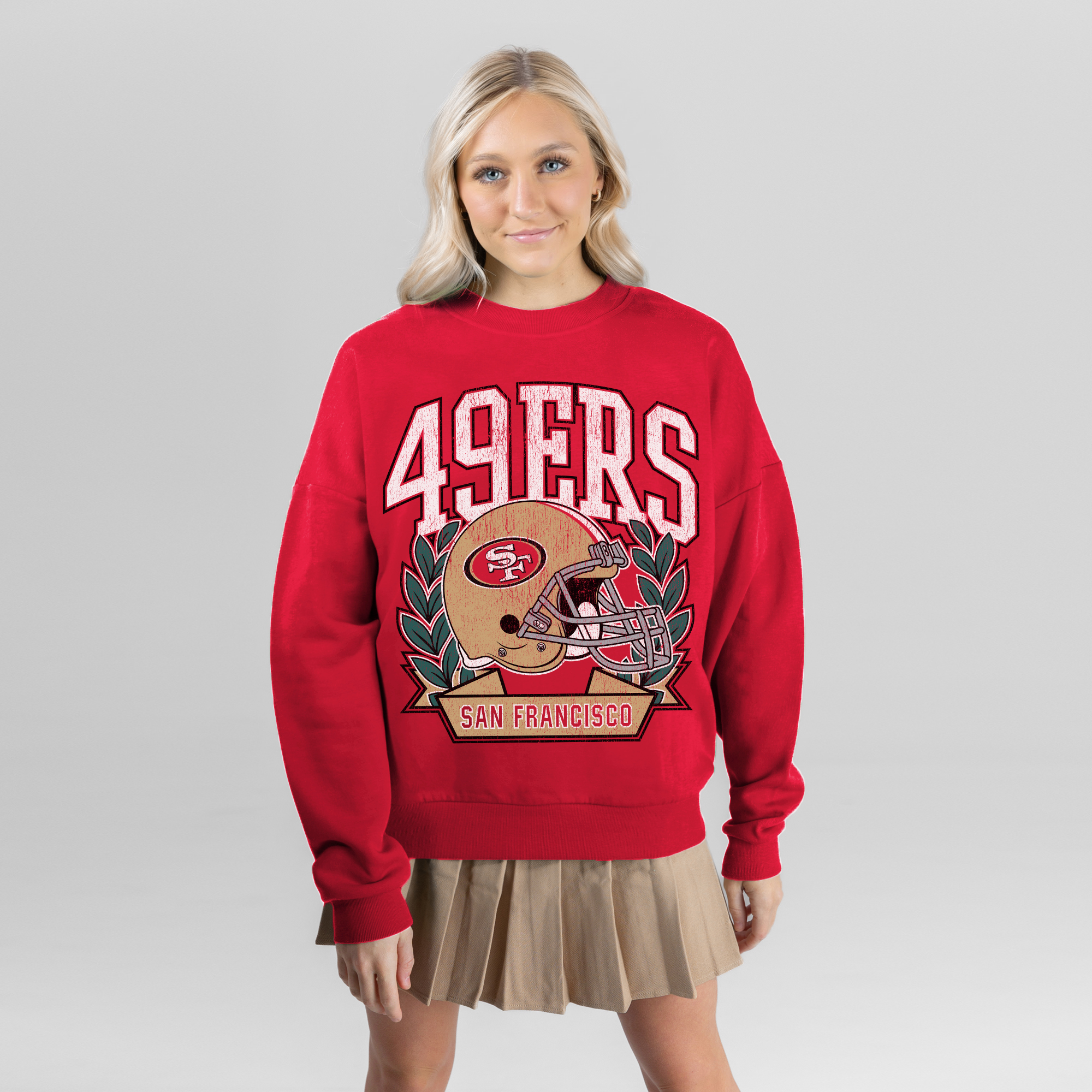 Gameday Couture Women's Scarlet San Francisco 49ers Classic Archives Premium Fleece Sweatshirt - Scarlet