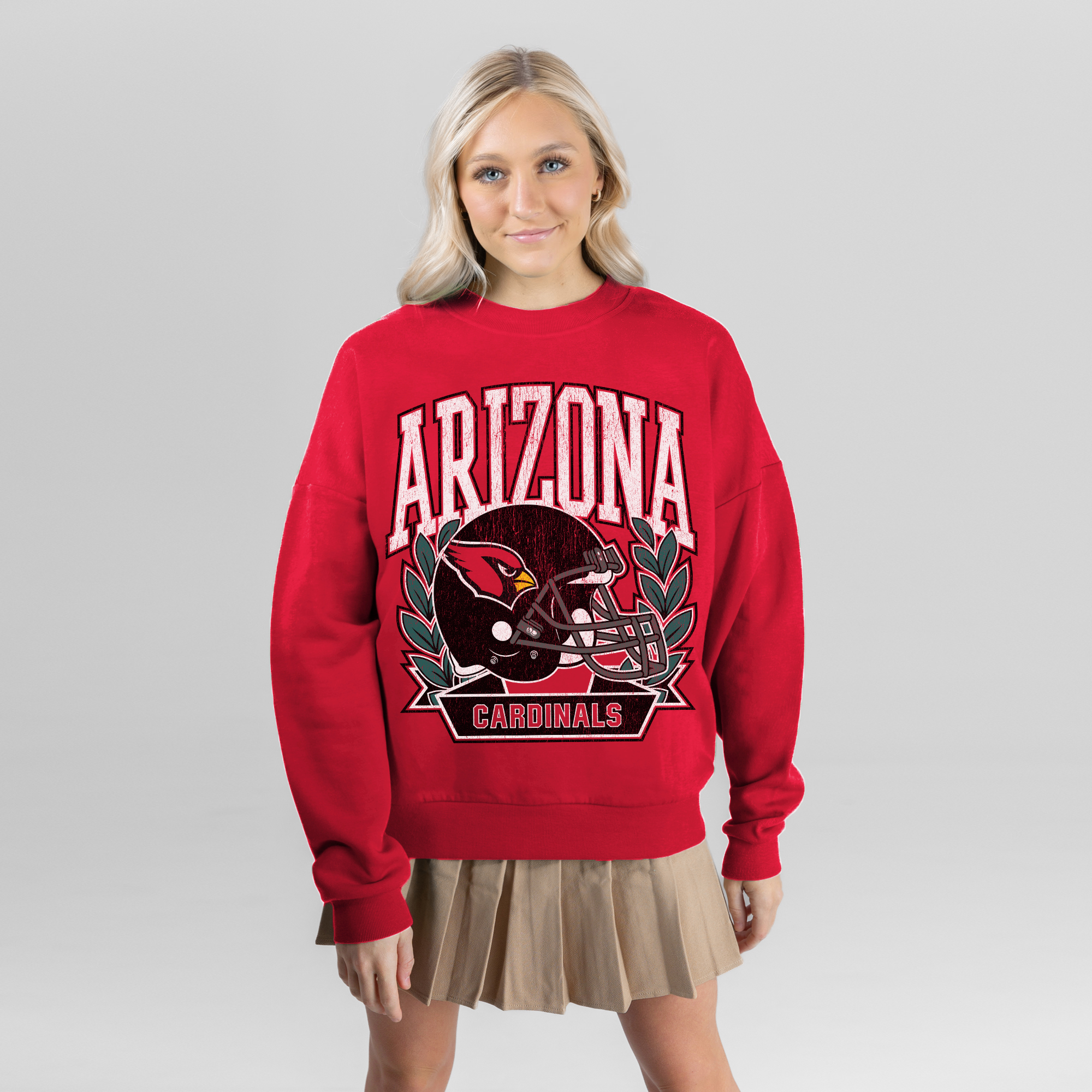Women's Gameday Couture Cardinal Arizona Cardinals Classic Archives Premium Fleece Sweatshirt