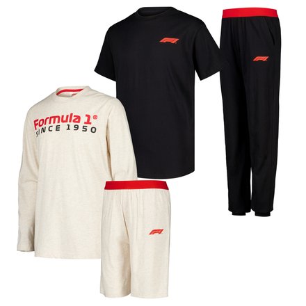 Formula 1 2 Pack Mix and Match Pyjamas - Kids