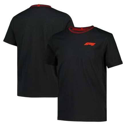 Formula 1 Retro Ringer T-Shirt - Black - Kids