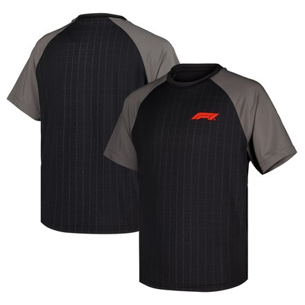 Formula 1 Motion Embossed Raglan T-Shirt - Black/Silver - Kids