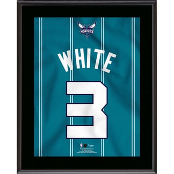 Coby White Charlotte Hornets 10.5" x 13" Jersey Number Sublimated Player Plaque