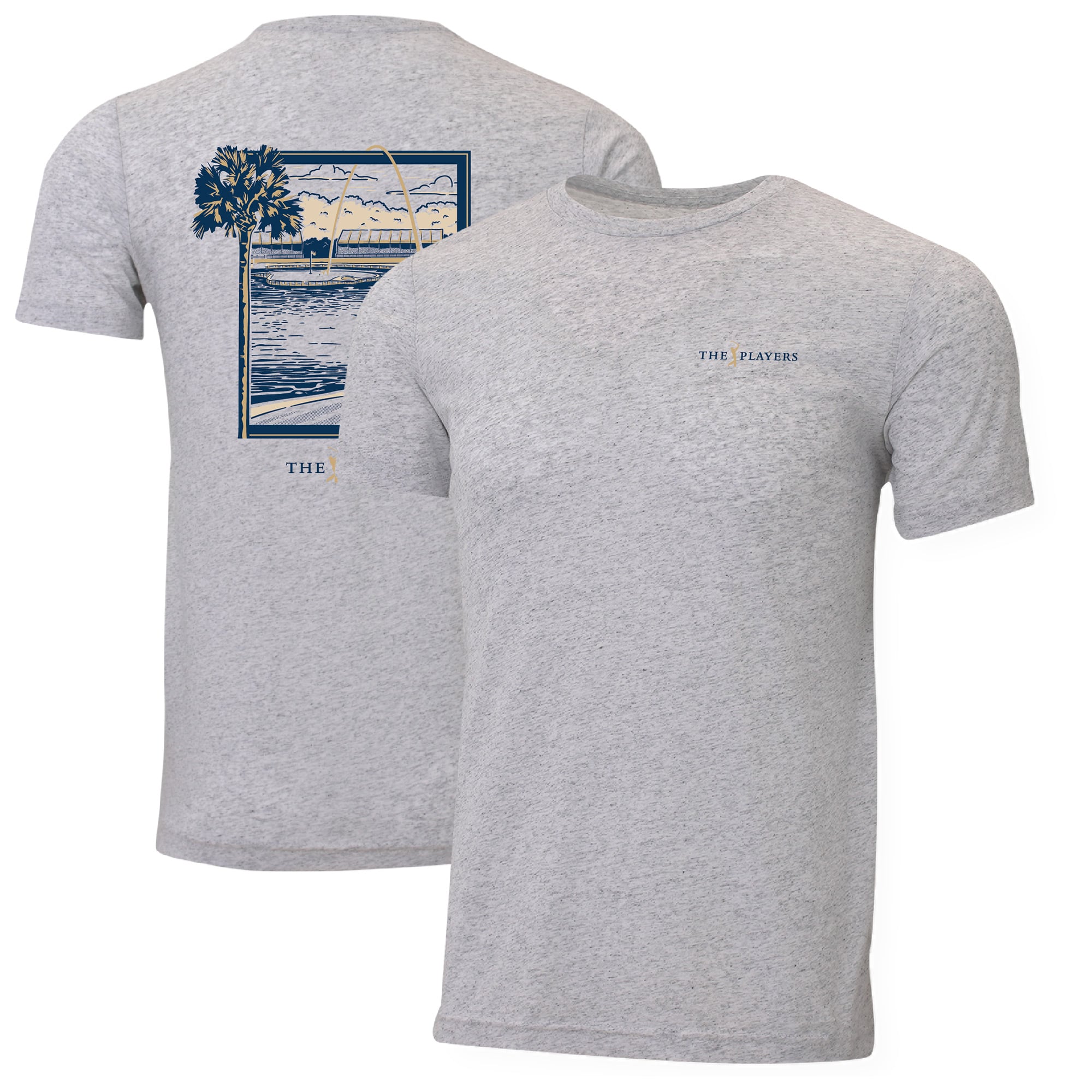 Men's Ahead  Heather Gray THE PLAYERS Shot To 17 Instant Classic Tri-Blend T-Shirt