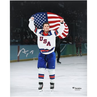 Matthew Tkachuk Team USA Autographed 8" x 10" 2026 Winter Olympics Gold Medal Winner Photograph