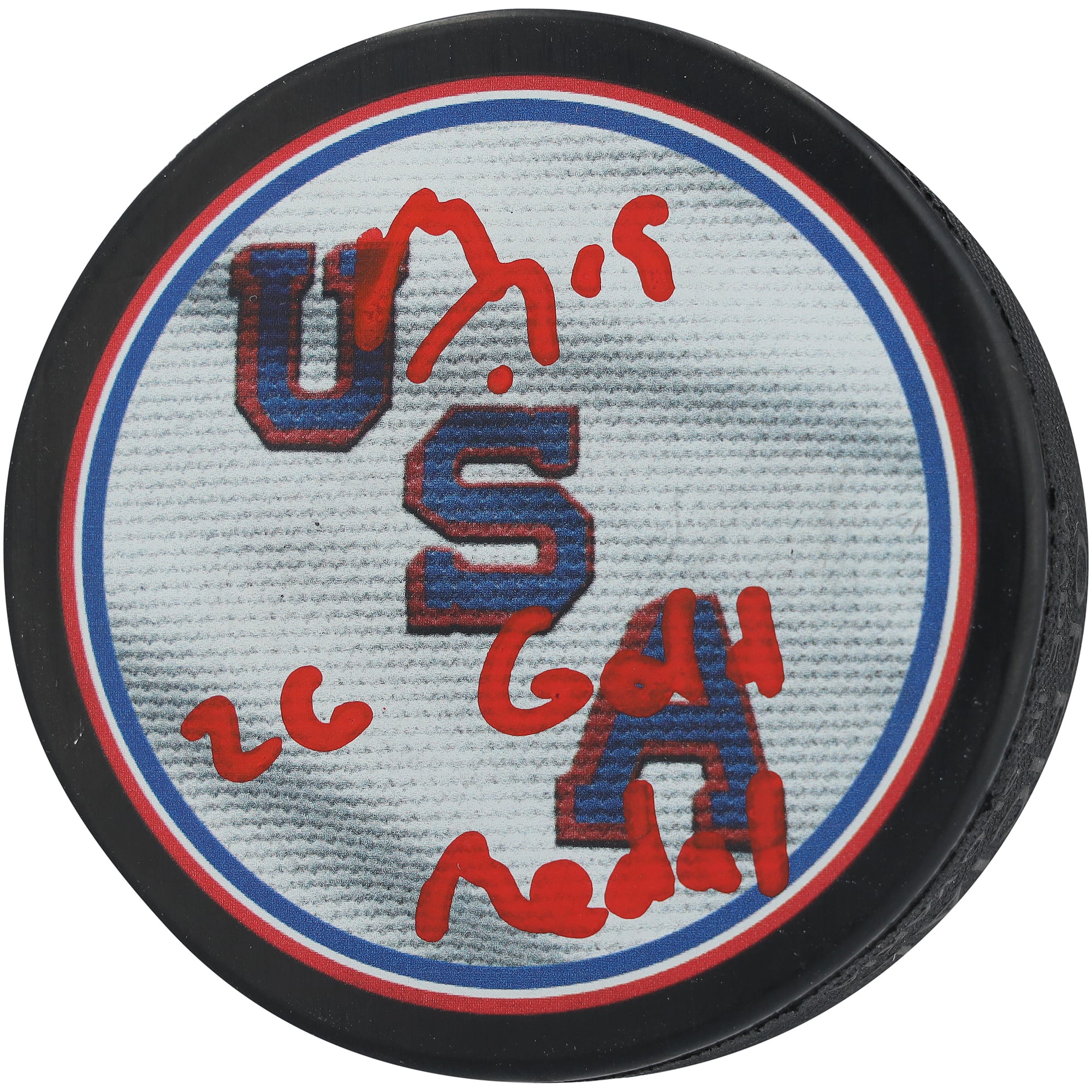 Matthew Tkachuk Team USA Autographed 2026 Winter Olympics Hockey Puck