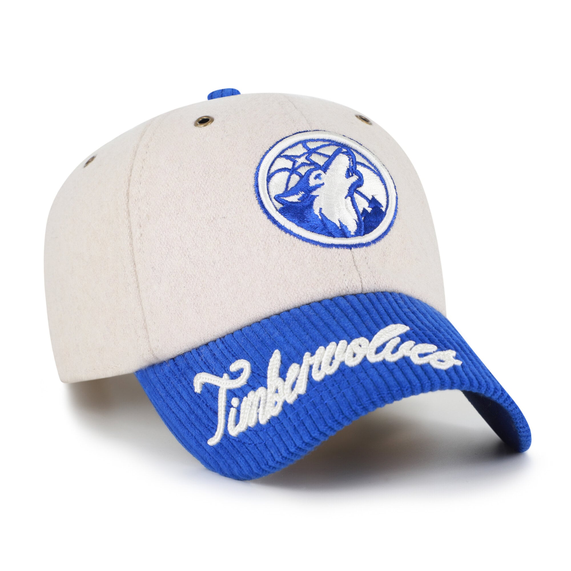 '47 Brand Women's Natural Minnesota Timberwolves Rope Script Clean Up Adjustable Hat - Natural