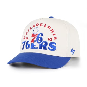 Men's '47 Natural Philadelphia 76ers Arcitext Hitch Adjustable Hat
