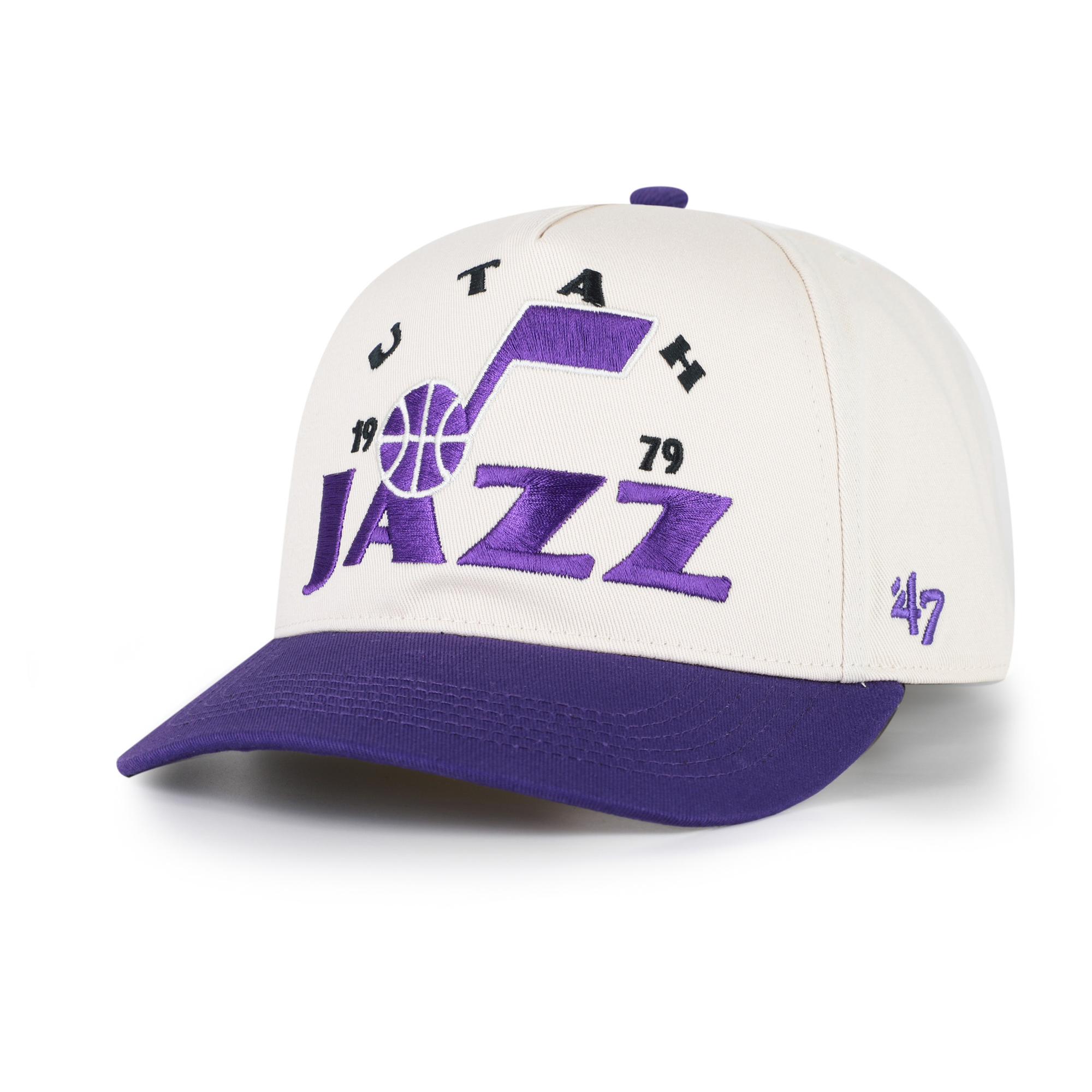 Men's '47 Natural Utah Jazz Arcitext Hitch Adjustable Hat