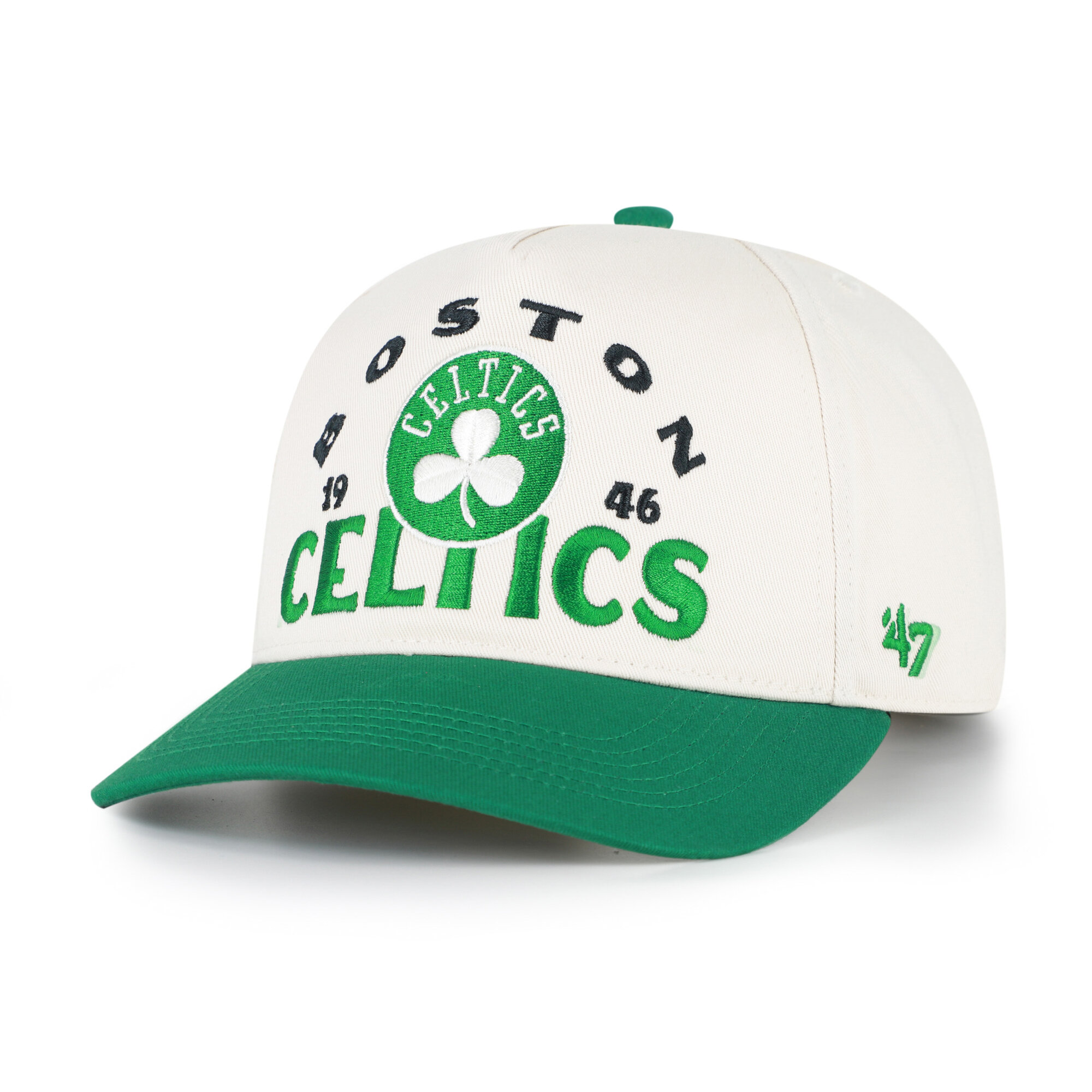 '47 Brand Men's Natural Boston Celtics Arci text Hitch Adjustable Hat - Natural