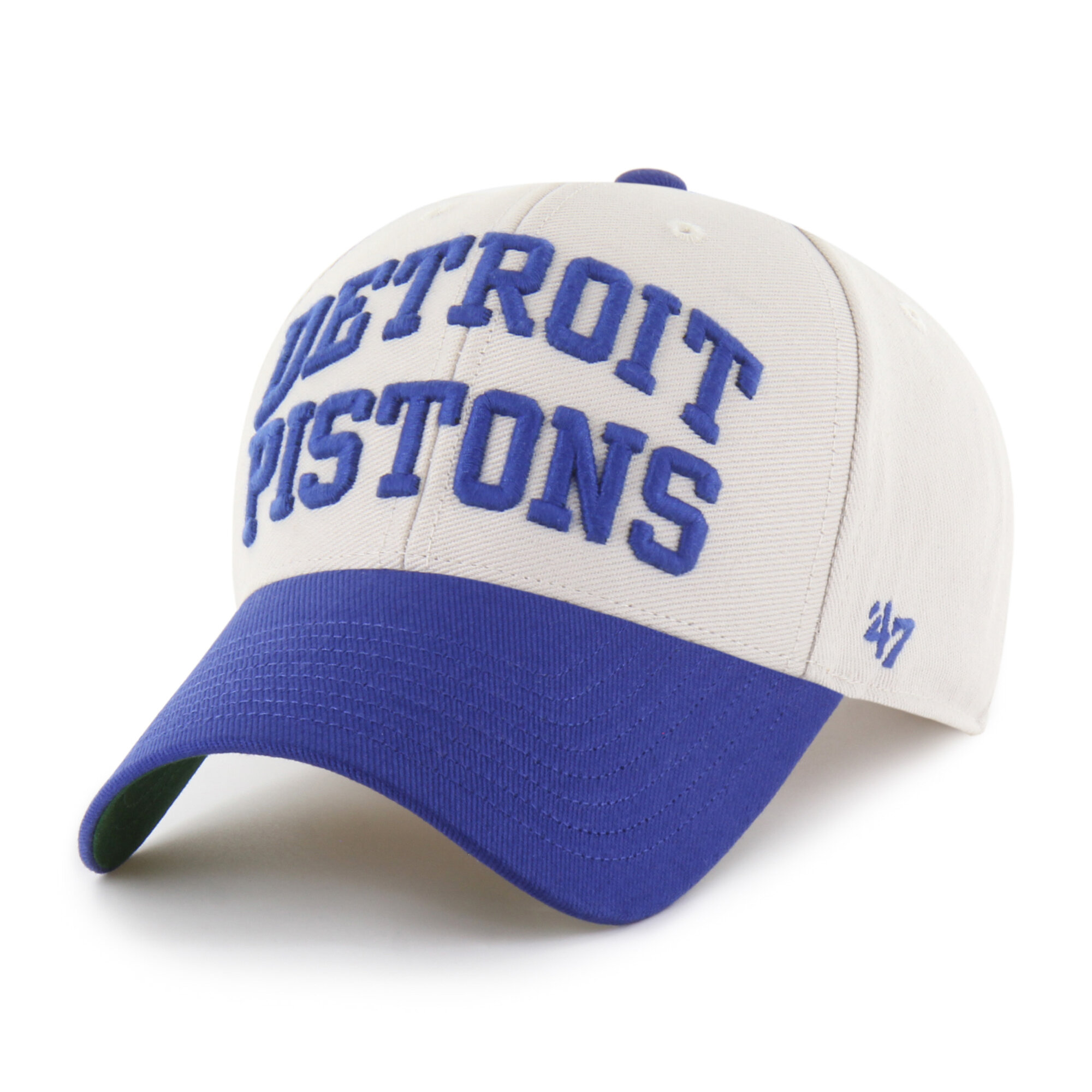 Men's '47 Natural Detroit Pistons Broke Line Loop MVP Adjustable Hat